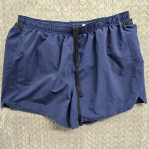Road Runner Running Shorts Men's XL Athletic Elastic Waistband Lined Brief Blue‎
